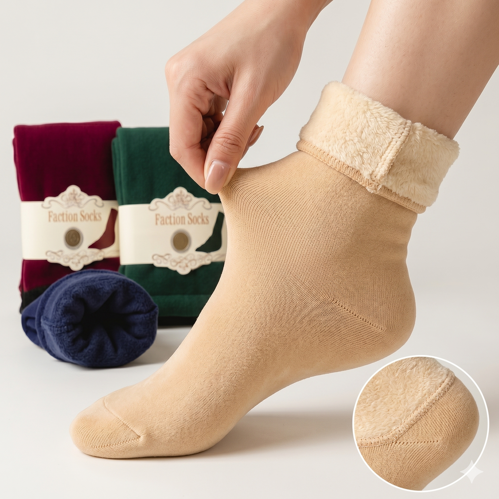 Mega Pack de 12 Pares: Calcetines Térmicos Afelpados (Talla Única Universales)