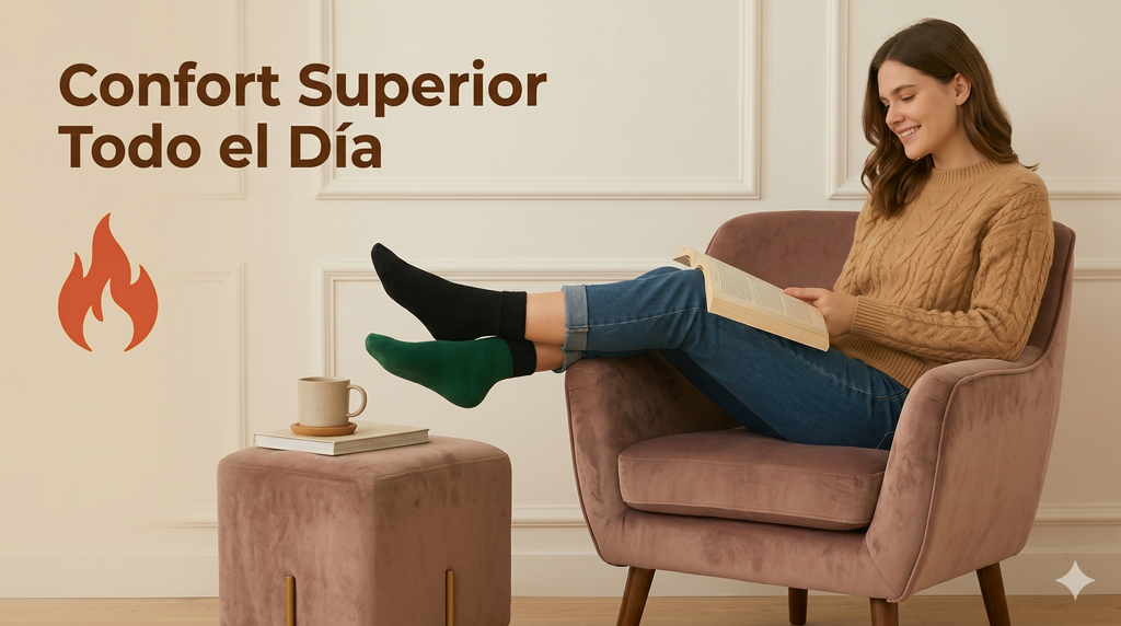 Mega Pack de 12 Pares: Calcetines Térmicos Afelpados (Talla Única Universales)