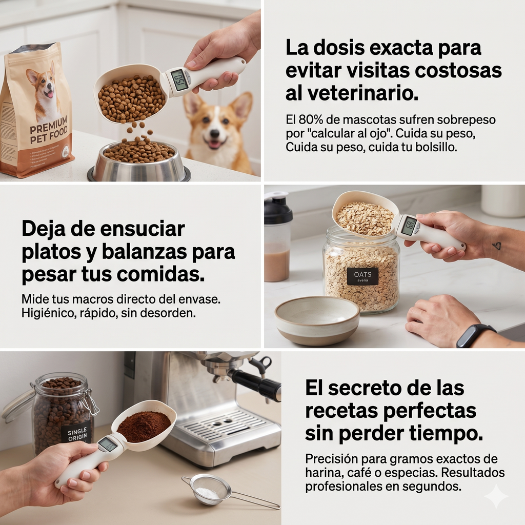 Cuchara Dosificadora Digital de Alta Precisión UltraScale™ (Edición Híbrida 800g / 250ml)